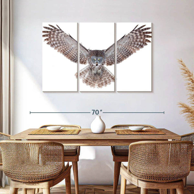 Brampt Owl Power, 36" H x 57" W