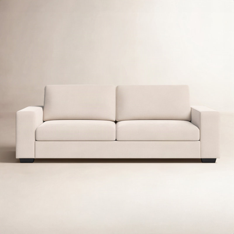 Alden 91" Upholstered Sofa Bed, Khaki Performance