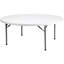 Table de banquet pliante ronde en plastique 6 pieds Noah