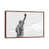 Classic Brown Wood Floater Framed