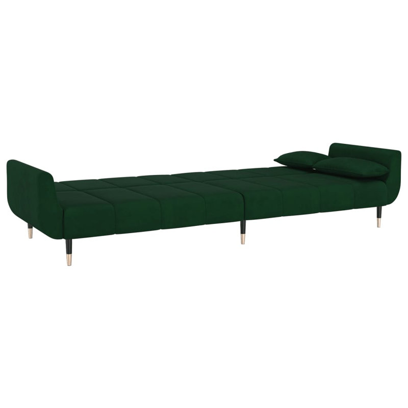 86.6'' Velvet Sofa, Dark Green Velvet