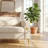 Solid Wood Frame 3 Seater Sofa with Compressed Seat Cushions, Modern Upholstered Couch for Living Room-2144303782