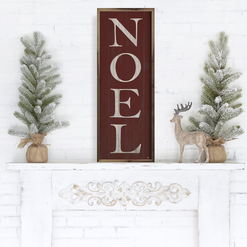 Noel Red, 24" H x 8" W