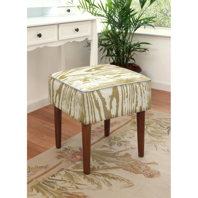 Solid + Manufactured Wood Accent Stool