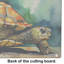 Turtles Tortoises Glass Cutting Board Large