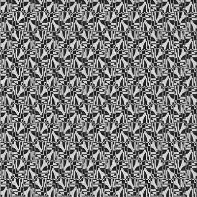Tapis noir/blanc à motifs