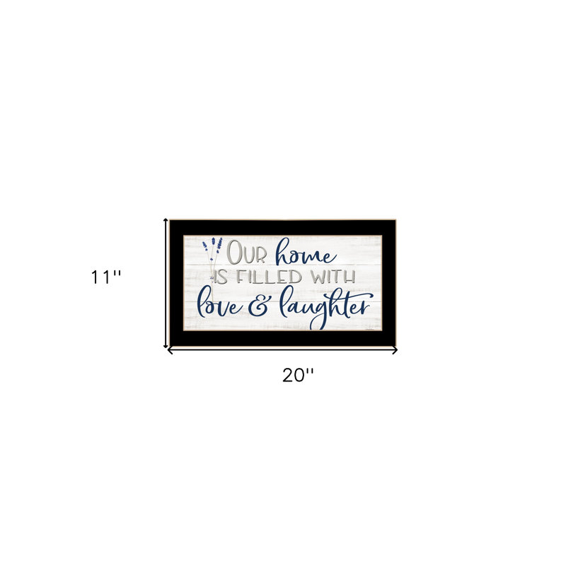 Our Home Black Framed Print Wall Art