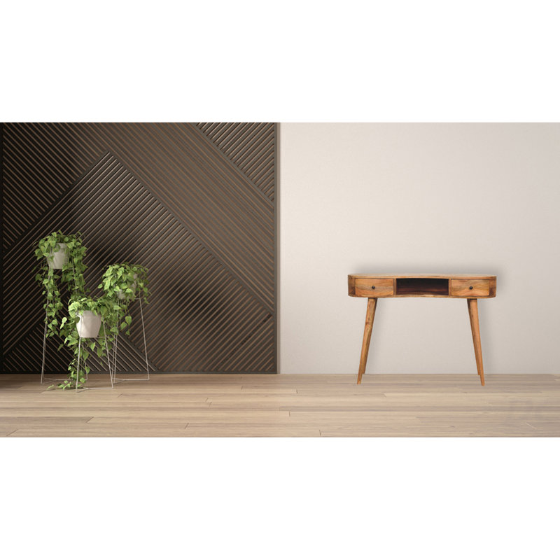 Solid Wood Butterfly Dining Table, Chestnut, Dark Brown, Table