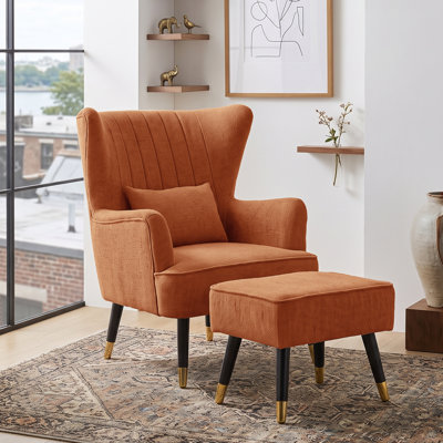 Ivanka 77Cm Wide Armchair and Ottoman