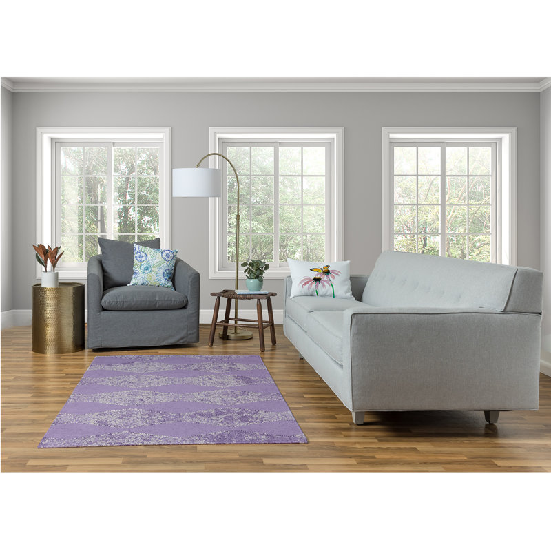 Chenille Geometric Indoor Rug, Rectangle 4' x 6'