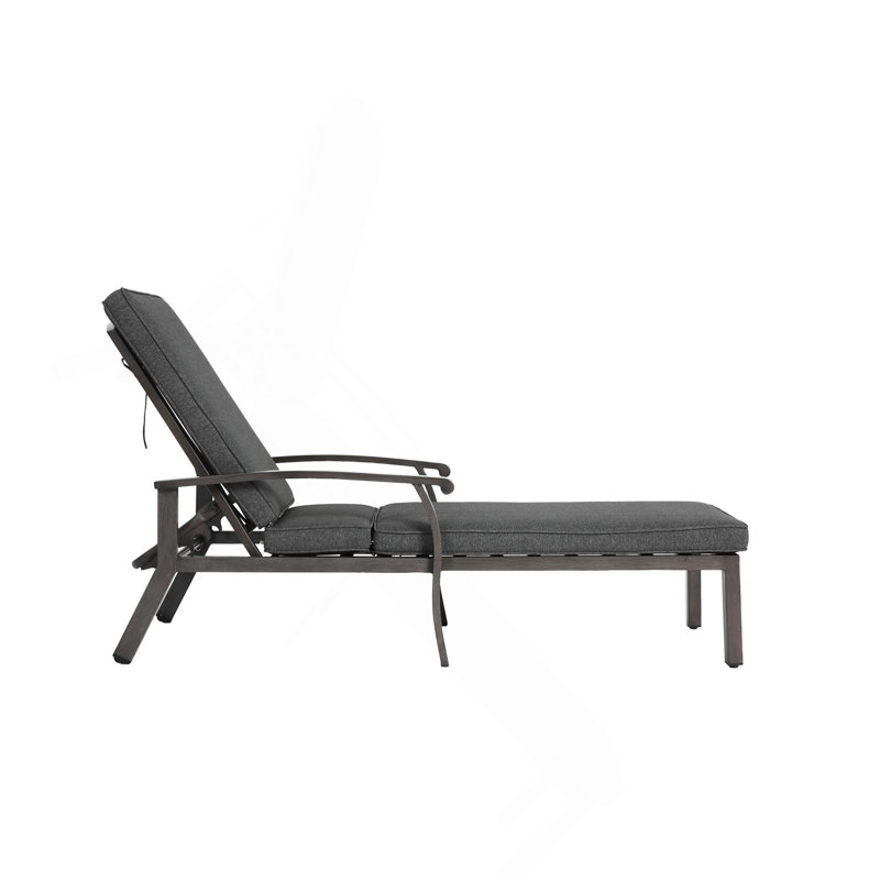Méridienne en aluminium coulé, Gris