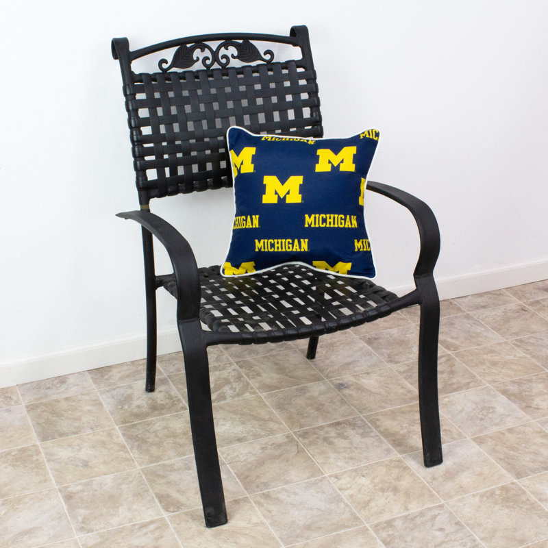 Kentucky Wildcats housse de coussin carrée/insert, Michigan Wolverines
