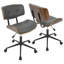 Chaise de bureau réglable Mid-Century