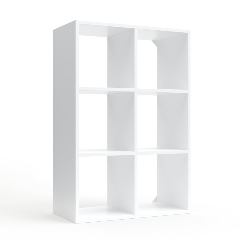 Cube Bookcase, White, 42" H x 29" W x 14" D