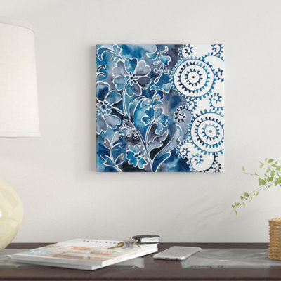 « cobalt jardin ii », reproduction d’impression sur toile