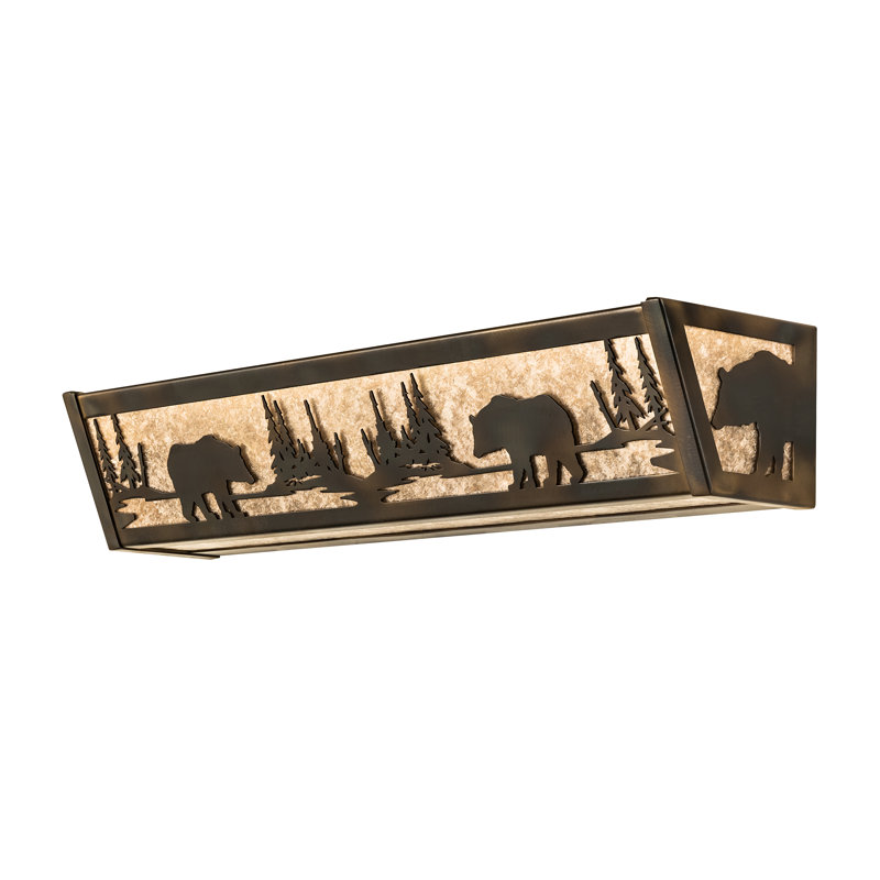 4 - Light Vanity Light, Burnished Antique Copper