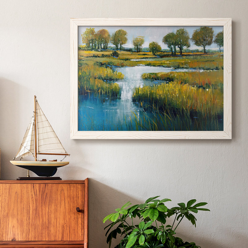 Marshland View III, reproduction d'art sur toile, Blanc, H 14 po x l 20 po
