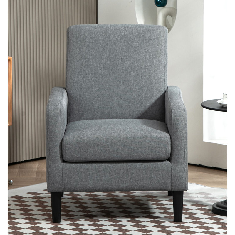 upholstery 26.2'' wide armchair, Gray Polyester