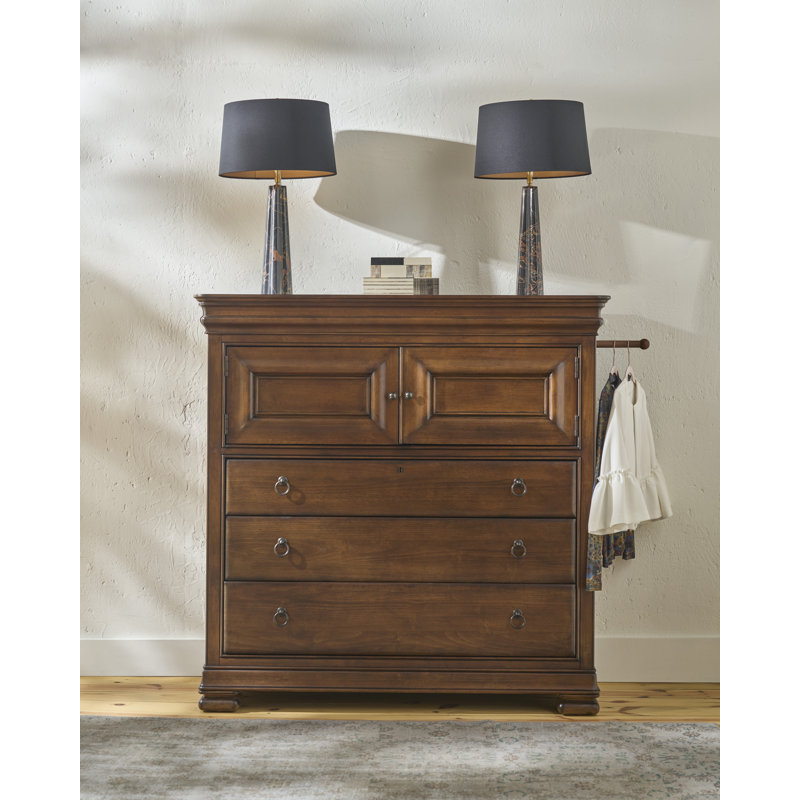 Commode 4 tiroirs Marlen, Brun