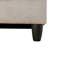 Repose-pieds de rangement en lin capitonné de 28,5 po de largeur - gris et blanc-1667399402-1667355809