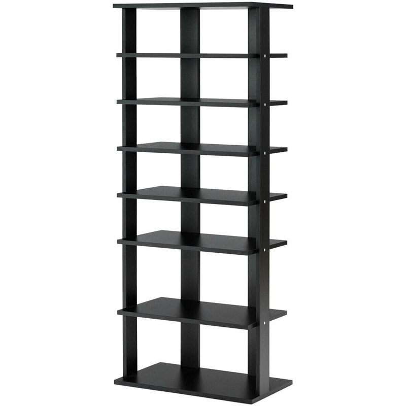 14 Pair Shoe Rack, Black