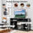 Ebern Designs 58'' Tv Stand Entertainment Console Centre W/ Adjustable Open Shelves Up To 65''