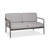 Melea 4 Piece Deep Seating Set, Grey