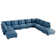 Tomario 10- Piece Upholstered U-Shaped Modular Sectional With Storage