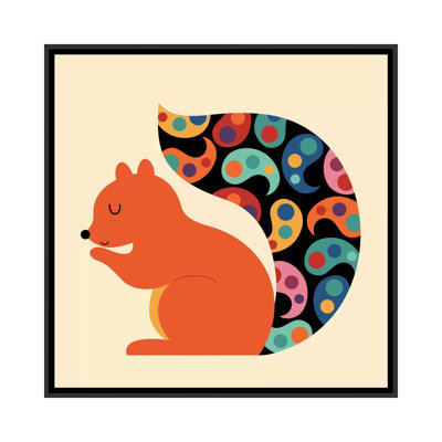 « motif cachemire écureuil » par andy westface-impression sur toile tendue