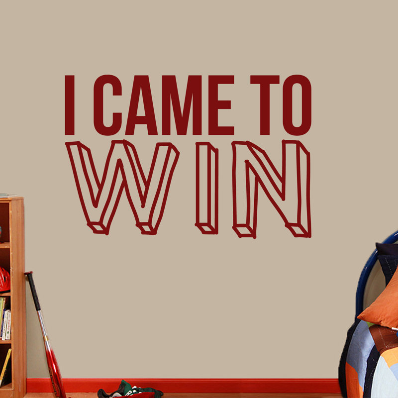 Décalcomanie murale « i is to win », Canneberge