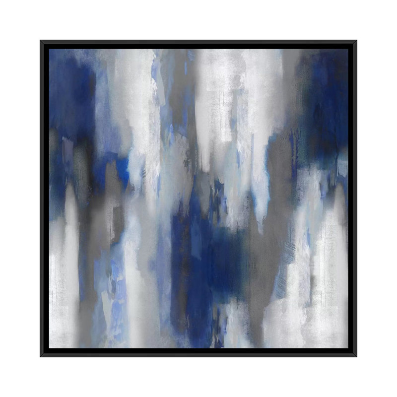 «Apex Blue III», reproduction, H 26 po x l 26 po x P 1,5 po, Toile avec cadre noir