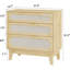 Modern Rattan Nightstand, Narrow Farmhouse Accent Cabinet-420296944-420296951