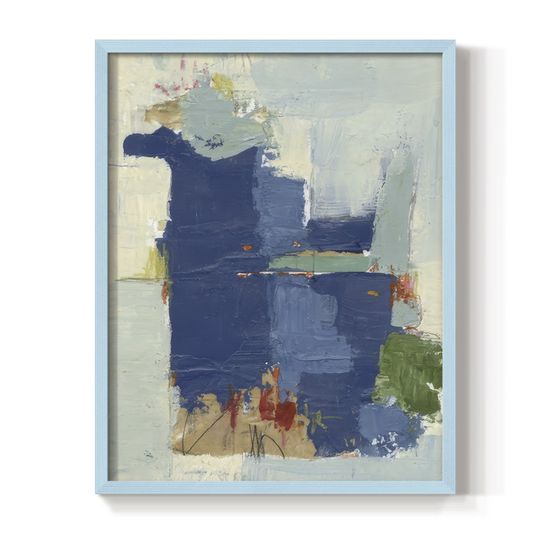 Blues I Framed Print - Solid Wood
