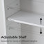 FRALIMK Bathroom Wall Mount Storage Cabinet Single Door with Adjustable Shelf-208945377