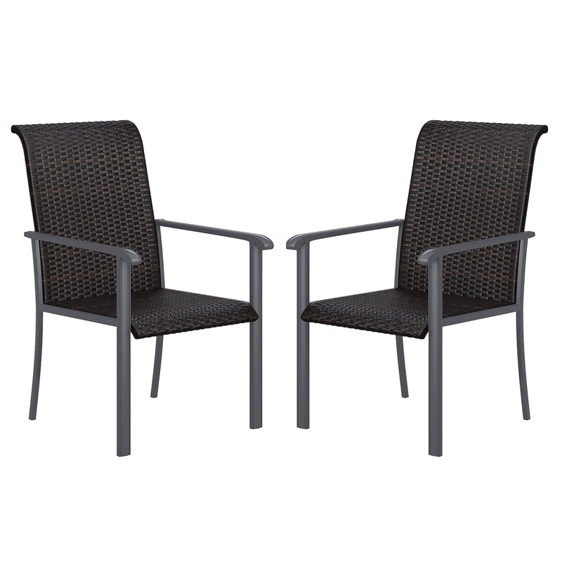 Chaise de patio Chuitna, Gris