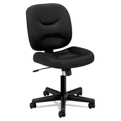 HON ValuTask Armless Desk Chair, Padded Mesh Low Back, Ergonomic Tilt-Tension Recline Control by HON