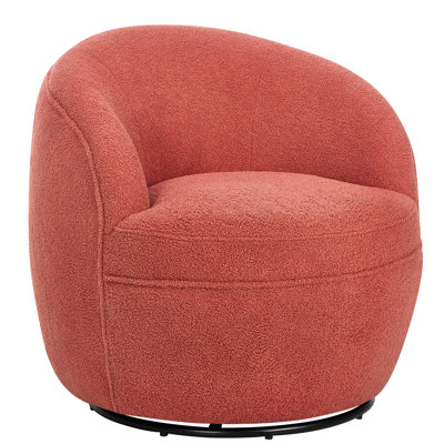 Chaise pivotante à 360 degrés - Corail avec doublure chaleureuse