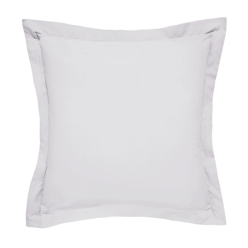 BOB 600 Thread Count Plain Egyptian-Quality Cotton Pillowcase, White