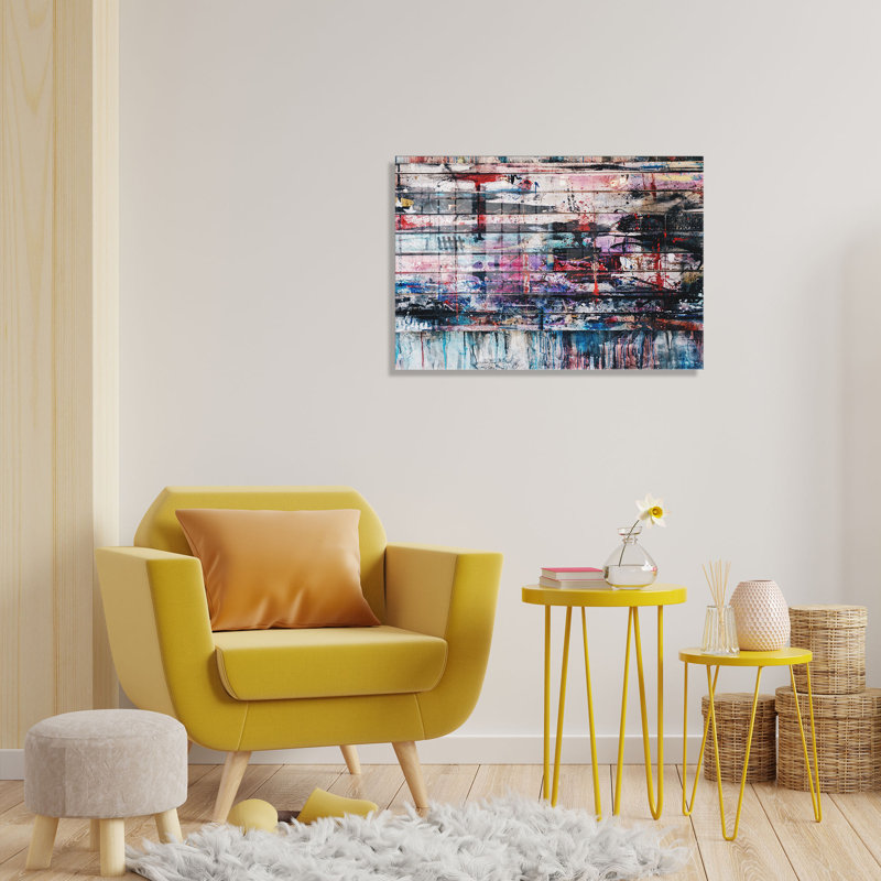 Élégante peinture décorative en verre trempé de 19,7 po x 27,6 po | 100% verre trempé, épaisseur: 0,16 pouce | Parfait pour la décoration intérieure, le salon et le bureau | Superbe œuvre d'art avec une esthétique moderne