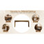 Console 65 pouces en placage de bois massif rustique-784552543