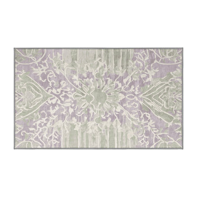 Machine Washable Gray Area Rug