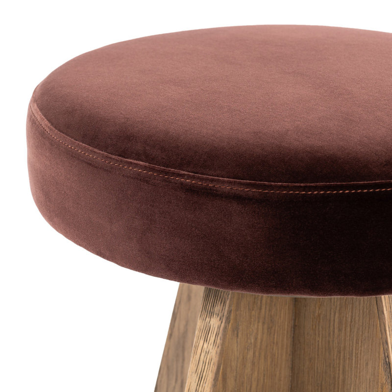 Damon Swivel Stool-Sapphire Khaki-Counter, Surrey Plum, Brown, Bar Stool (31" Seat Height)