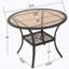 Table d'extérieur en résine, ancienne version 56225.00TBLBRN