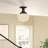 Autenberg Glass Semi Flush Mount