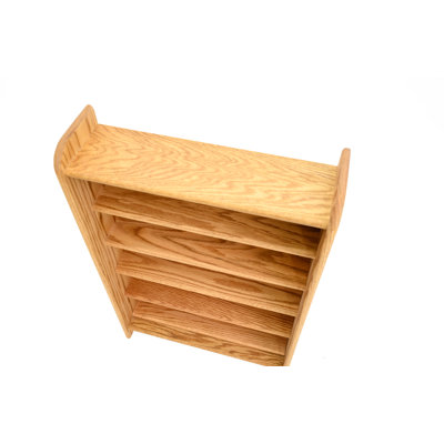 Shelf-Style Wooden CD Rack - 02 Series