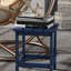 Table de billard bleue carrée - bout extérieur pour porche, balcon, capacité de 110 lb