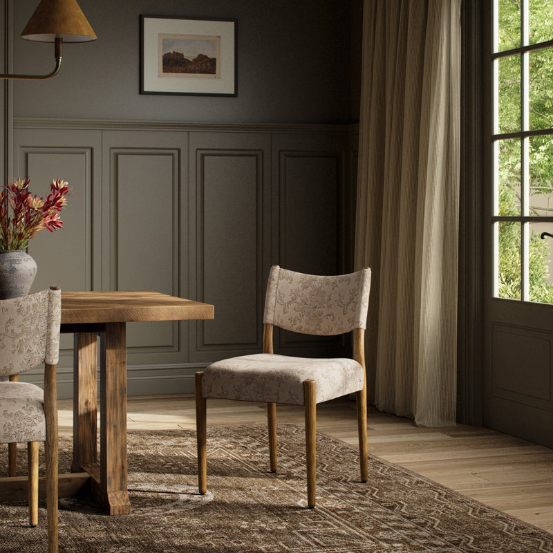 Jayla Upholstered Dining Chair, Burnt Oak, Burnt Oak