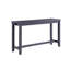 Ensemble de table de salle à manger 4 pièces, table 64 ", bois massif, 4 pièces, bleu / gris antique, avec port USB et prise de courant