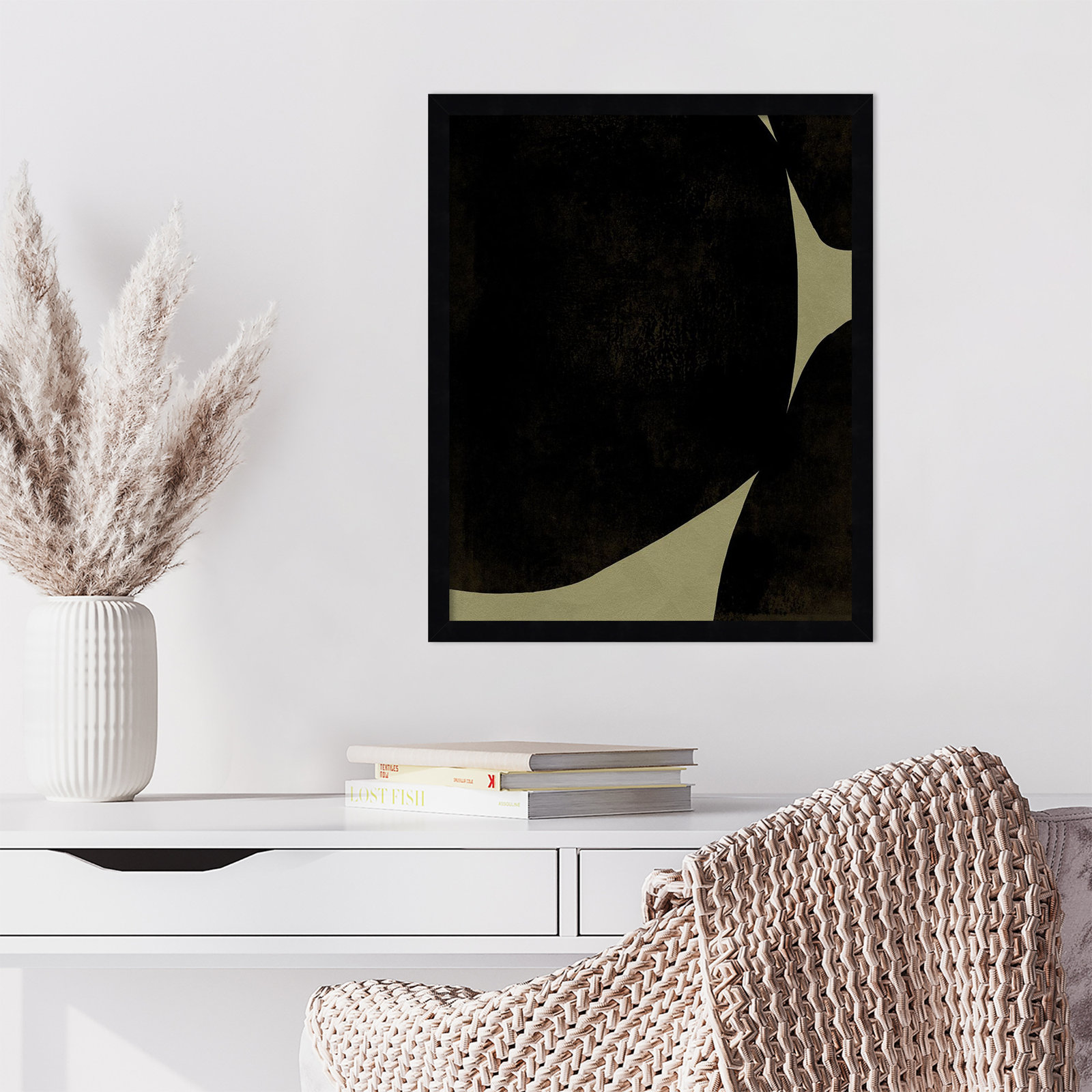 Heirloom Orbs I Print by Jacob Green, Black, 21" H x 17" W x 1" D