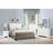 CAL-KING BED In White & Grey